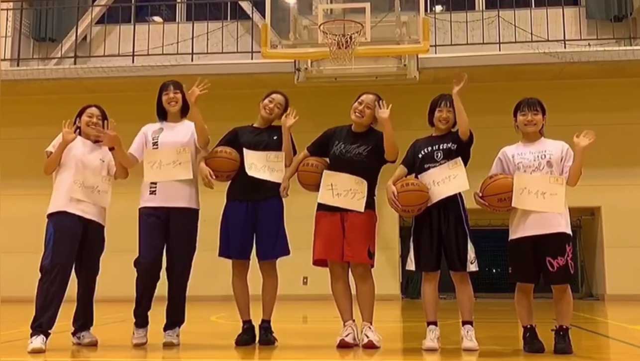 女子バスケットボール部写真